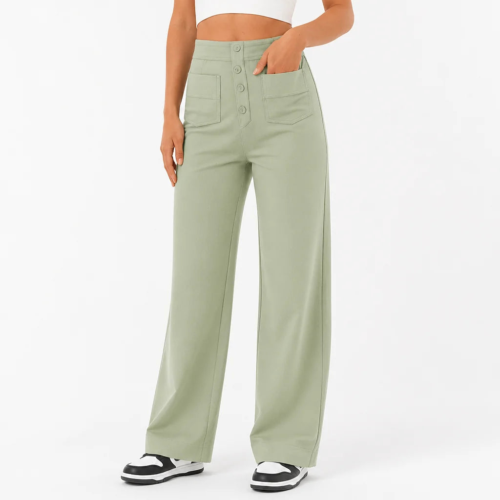 LibertiaFlow™ High Waist Straight Pants — Unleash All-Day Confidence with Effortless Comfort and Flawless Fit