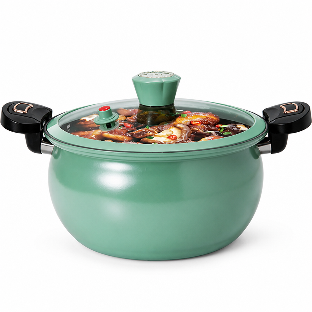 VitaliCore™ 8L Enamel Soup Pot — Unlock Flavor-Filled Feasts in Record Time