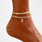 LumeaCharm™ Gold Initial Anklets — Wear Your Unique Story with Effortless Grace