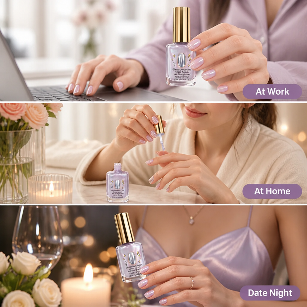LumaLuxe™ Mirror Nail Strengthener — Transform Weak Nails into Irresistible, Head-Turning Shine