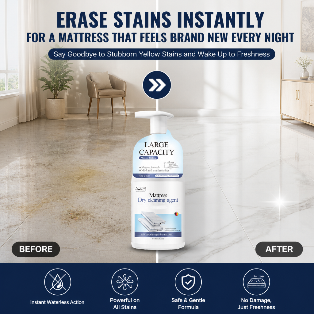 GlowPure™ — Erase Stains Instantly for a Mattress That Feels Brand New Every Night