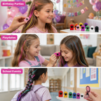 HueBurst™ Temporary Hair Chalk Set — Ignite Your Child’s Sparkling Imagination Instantly
