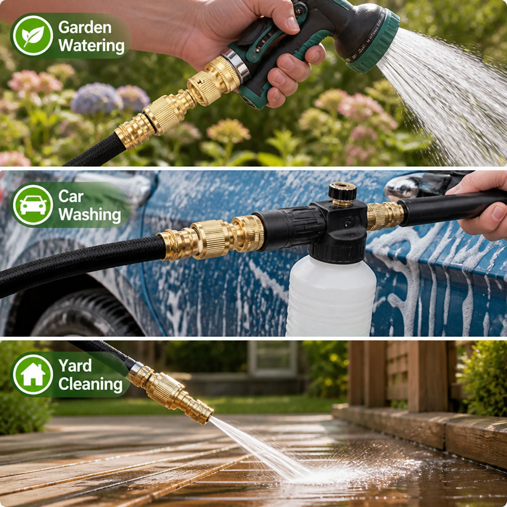 AquaSwift™ — Snap On Freedom and Water Your Garden Without Missing a Beat