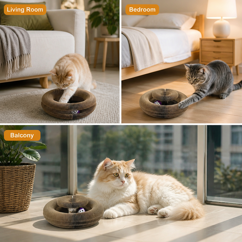 PawPounce™ — Give curious paws a place to play, scratch, and snooze—not your sofa