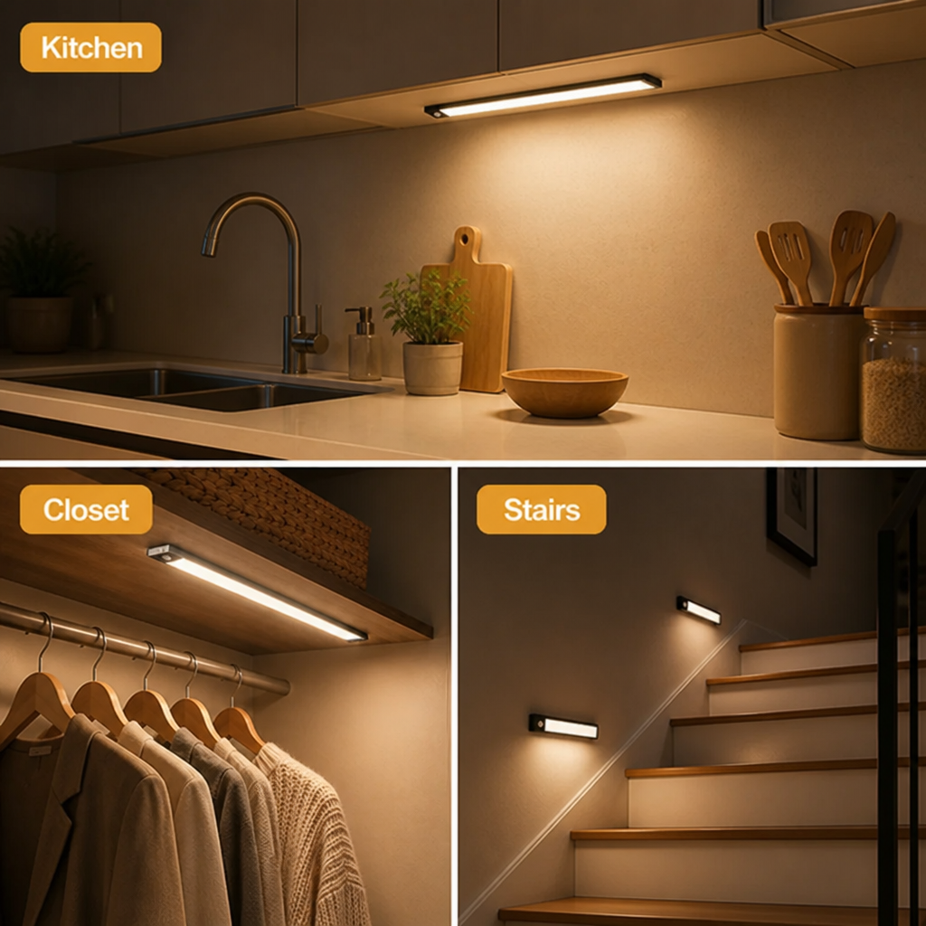 GlowAura™ Motion Light — Illuminate Your Path Instantly for Safer, Smarter Living (3 pieces any size)