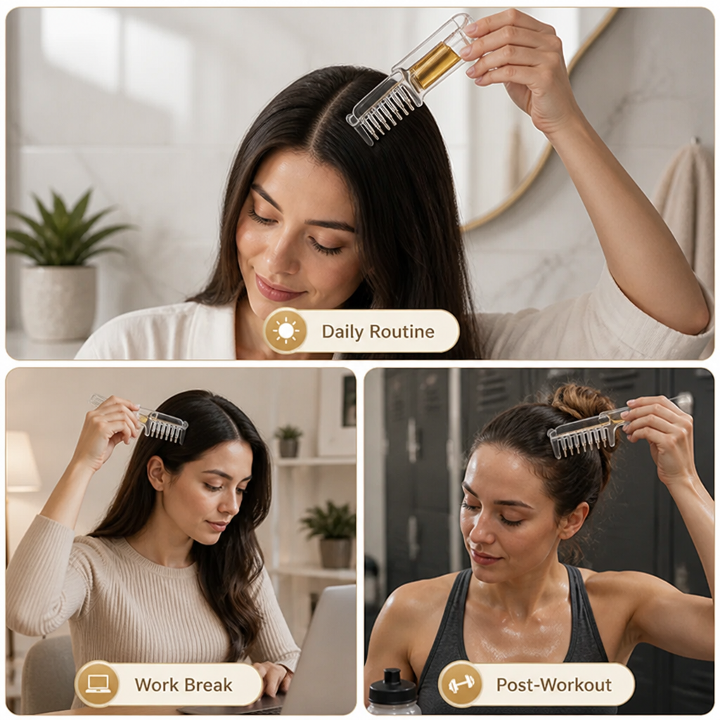 RootGlide™ — Apply Scalp Care Right Where You Want It, Without the Mess