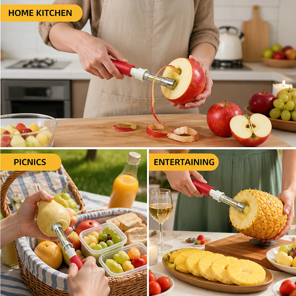 SwiftPeel™ — Slice Through Fruit Prep Frustration with Effortless Speed and Ease