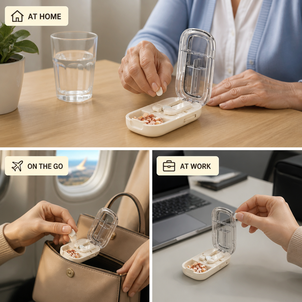 SliceSure™ Portable Pill Cutter — Perfectly Split Pills for Total Control and Peace of Mind