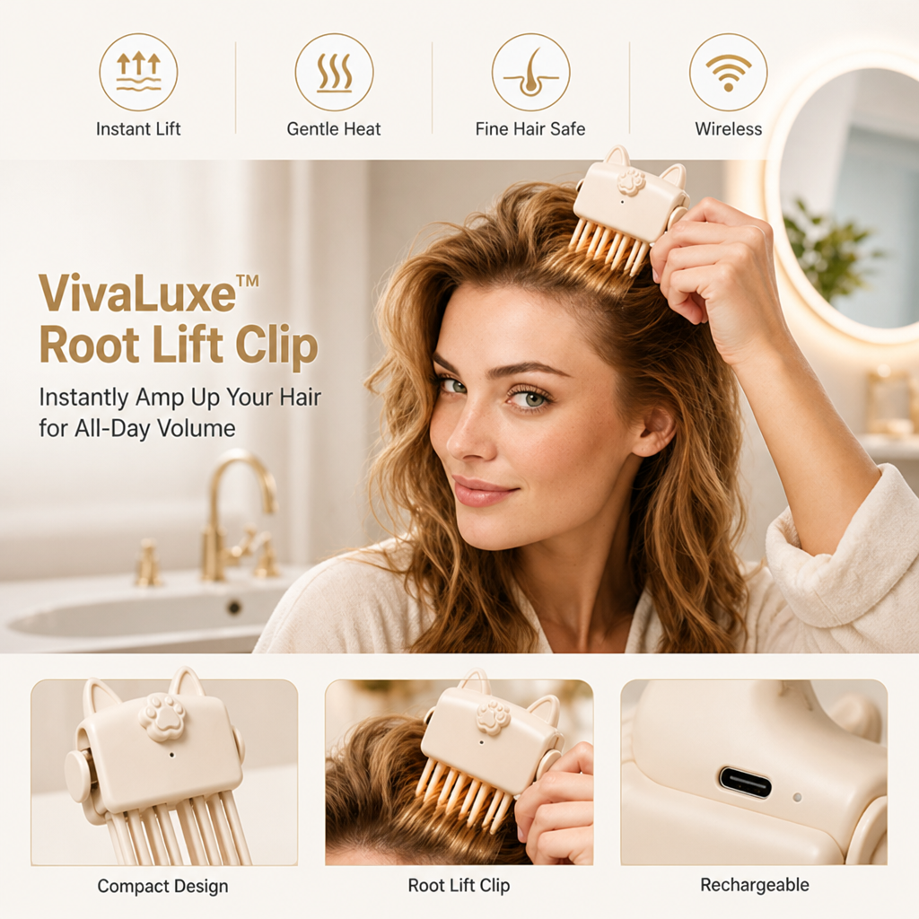 VivaLuxe™ Root Lift Clip — Instantly Amp Up Your Hair for All-Day Head-Turning Volume