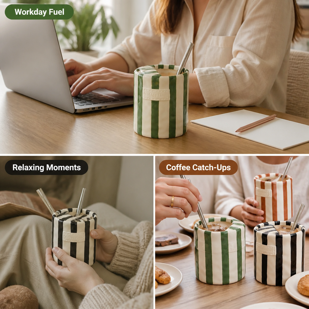 StripoCeram™ — Hold Warmth, Style, and Spill-Free Bliss in Every Sip