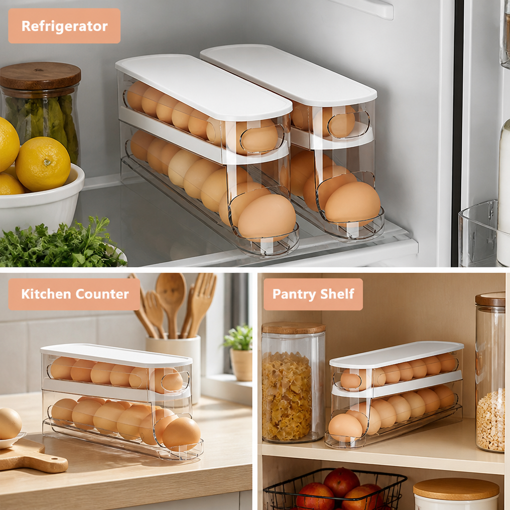 VitaVale™ — Keep Every Egg Perfect and Your Fridge Instantly Organized