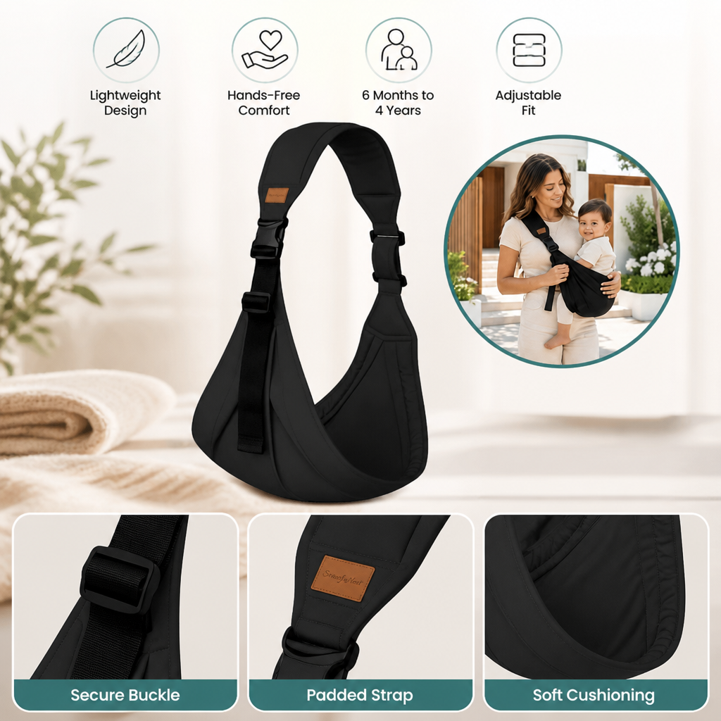 SnugaNest™ — Carry Your Toddler in Blissful Comfort and Total Freedom