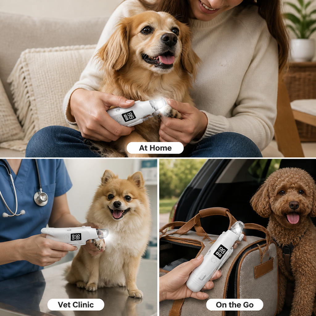 ClariPaw™ — Trim with Confidence, Calm Your Pet, and Enjoy Mess-Free Grooming