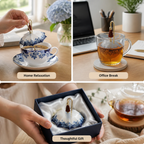 Serevia™ Ceramic Umbrella Tea Strainer — Transform Every Sip into a Soothing Moment of Pure Calm