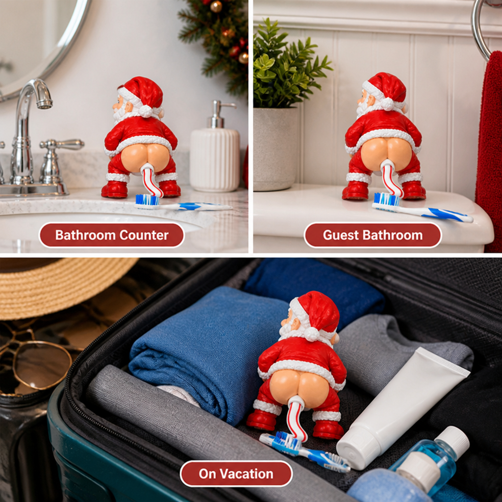 JollySqueeze™ — Turn Toothbrushing Into a Cheeky Christmas Laugh