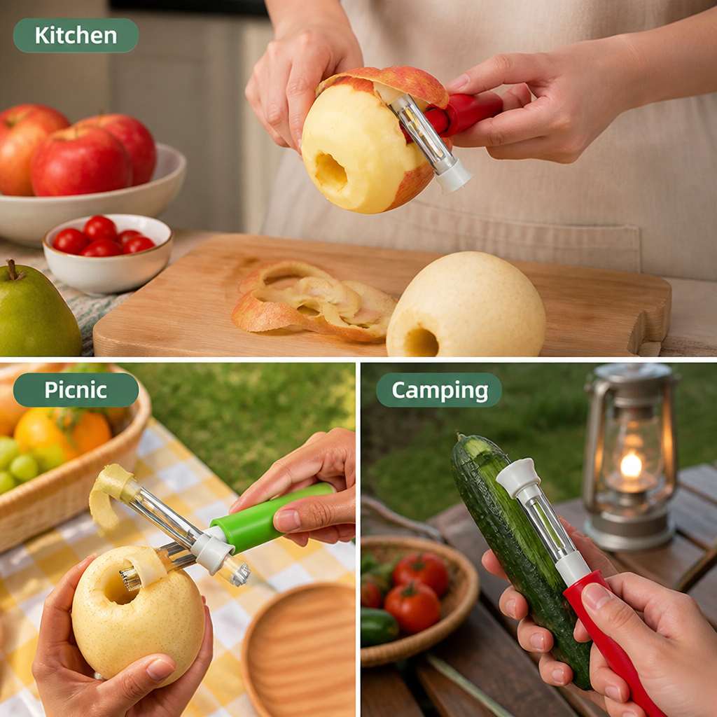 VitaSlice Pro™ — Slice, Peel, and Core Fruit Effortlessly Like a Kitchen Pro
