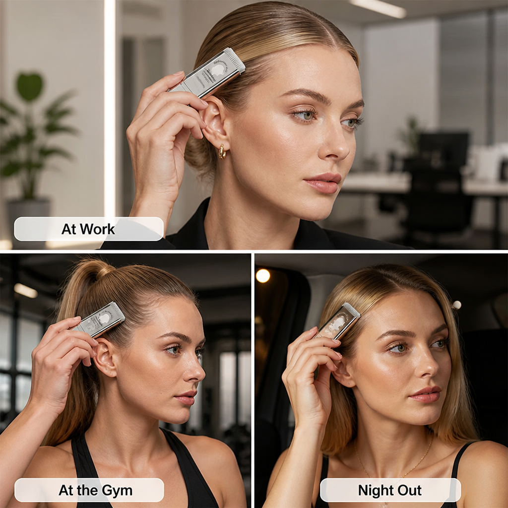 SilqueGlide™ Portable Hair Finishing Stick — Banish Flyaways Instantly for a Flawless, Head-Turning Look Everywhere You Go