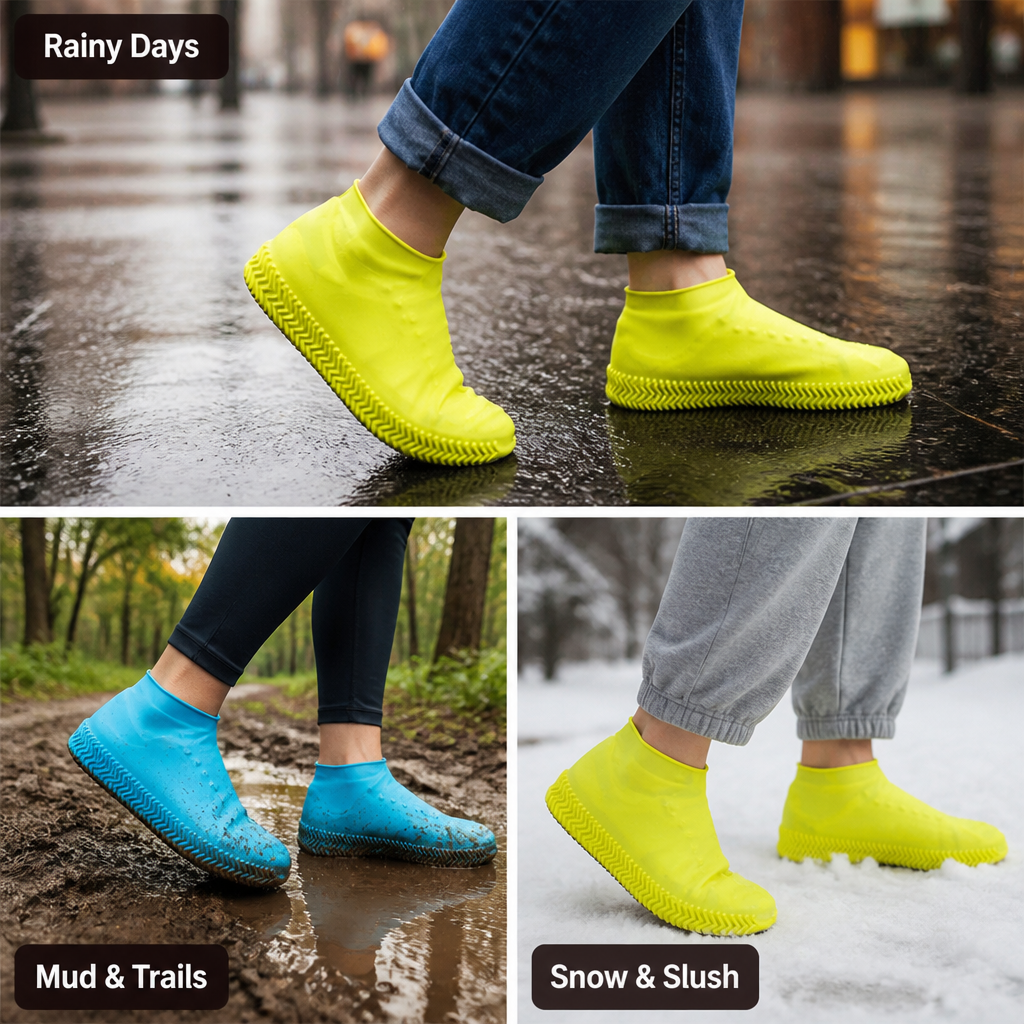 VitaGuard™ Silicone Shoe Shields — Step Out Fearlessly with Dry, Slip-Free Comfort All Day