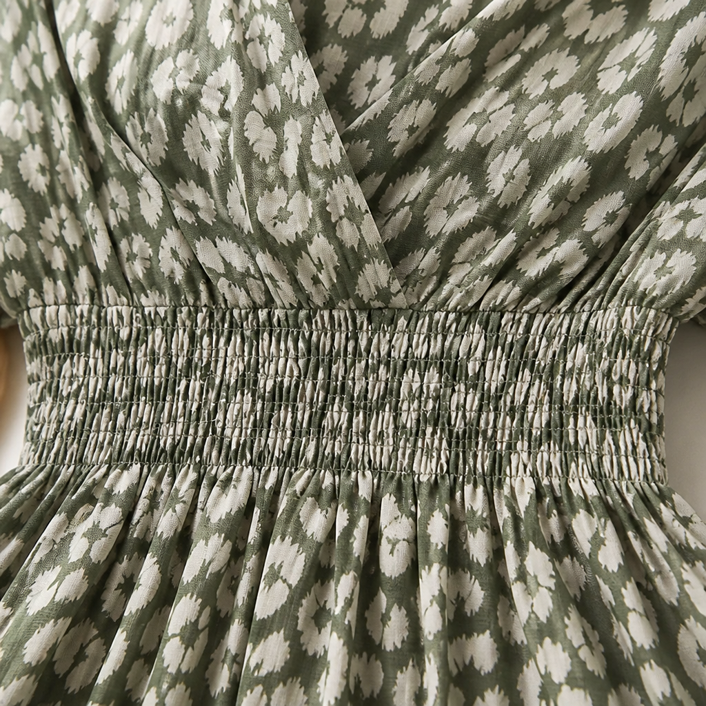 LumaLace™ V-Neck Printed Dress — Turn Heads Instantly with Effortless Comfort and Flawless Fit