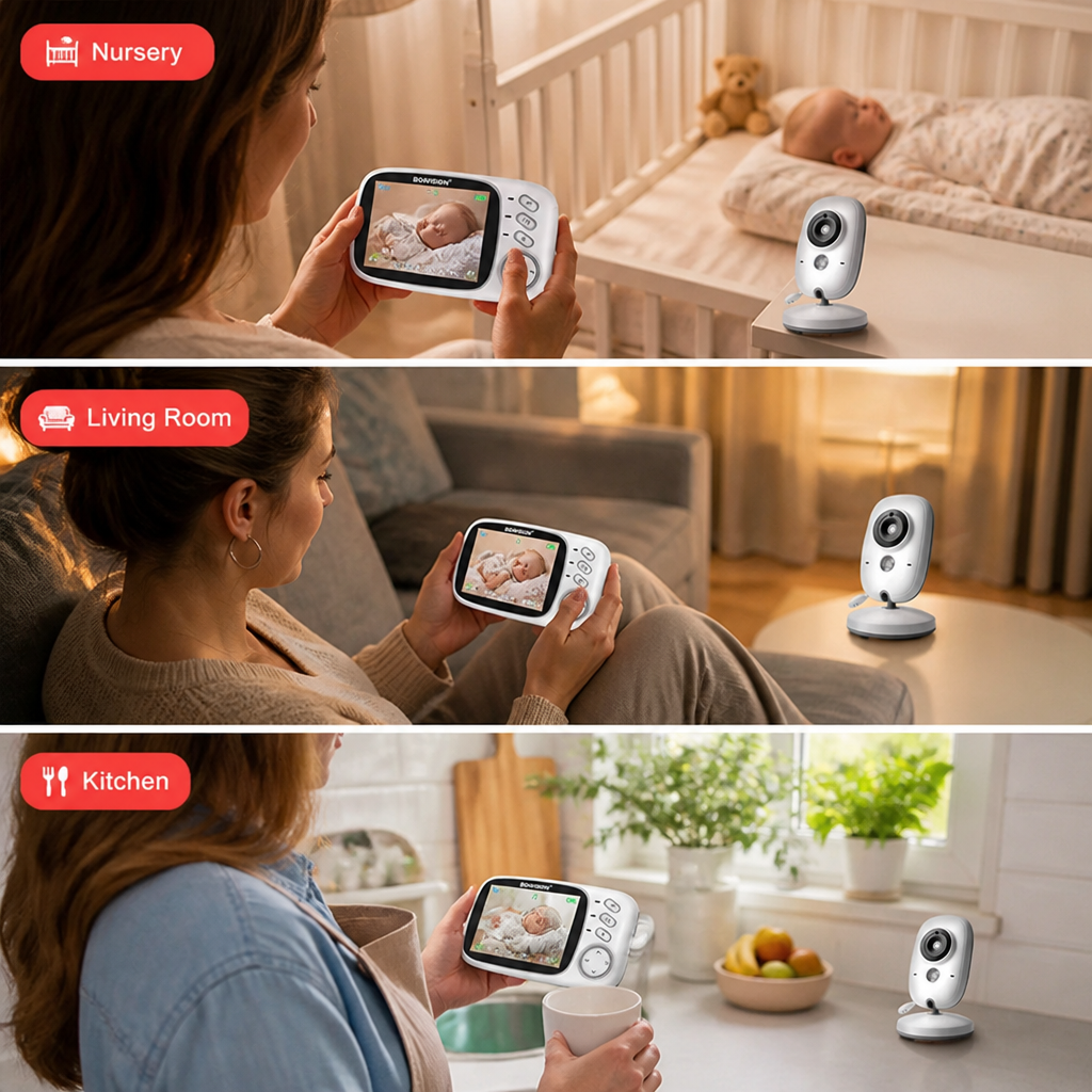 NurturaView™ Baby Monitor — Feel close to your baby, even from another room