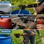 FlowPilot™ — Harness Your Drill’s Power to Move Liquids Lightning Fast and Effortlessly