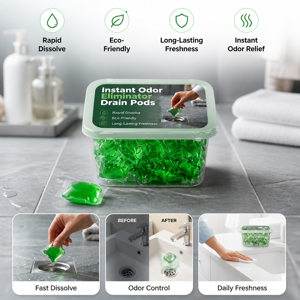 PureMist™ Drain Pods — Banish Stink Instantly for a Home You’re Proud to Invite Into