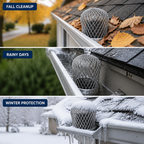 RainFlowEase™ — Keep Rainwater Moving and Cut Down on Clogged-Downspout Hassles