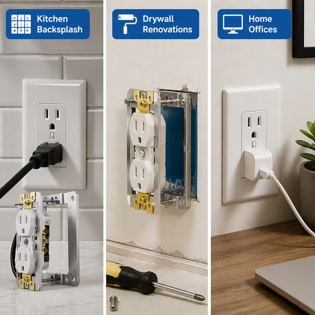FlushAlign™ — Give Recessed Outlets a Cleaner, More Finished Look Without Reworking the Wall