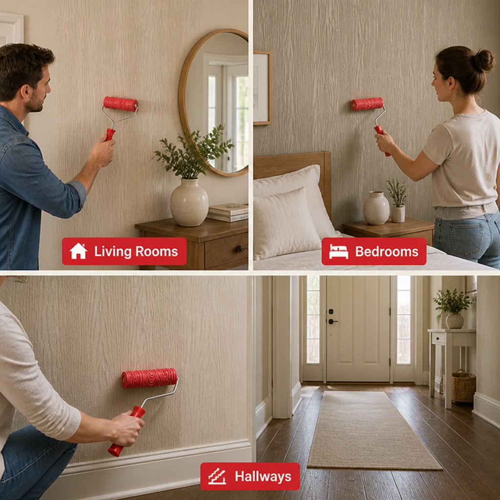 TimberTouch™ — Instantly Turn Bland Walls into Warm, Textured Masterpieces