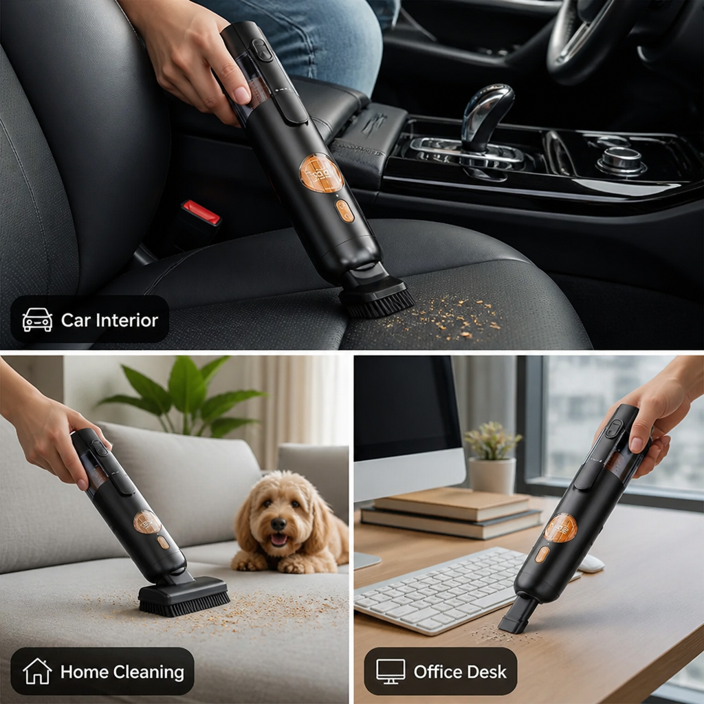 VeloPure™ 5-in-1 Handheld Vacuum Kit — Unleash Lightning-Fast, Total Clean Freedom Everywhere
