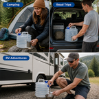 FoldSpring™ — Carry Camp Water Without Sacrificing Pack Space