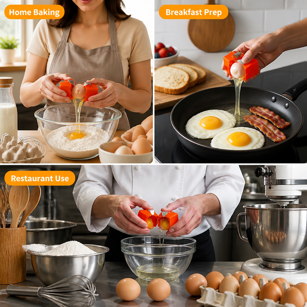 EggEase™ — Crack Perfect Eggs Every Time Without the Mess or Hassle