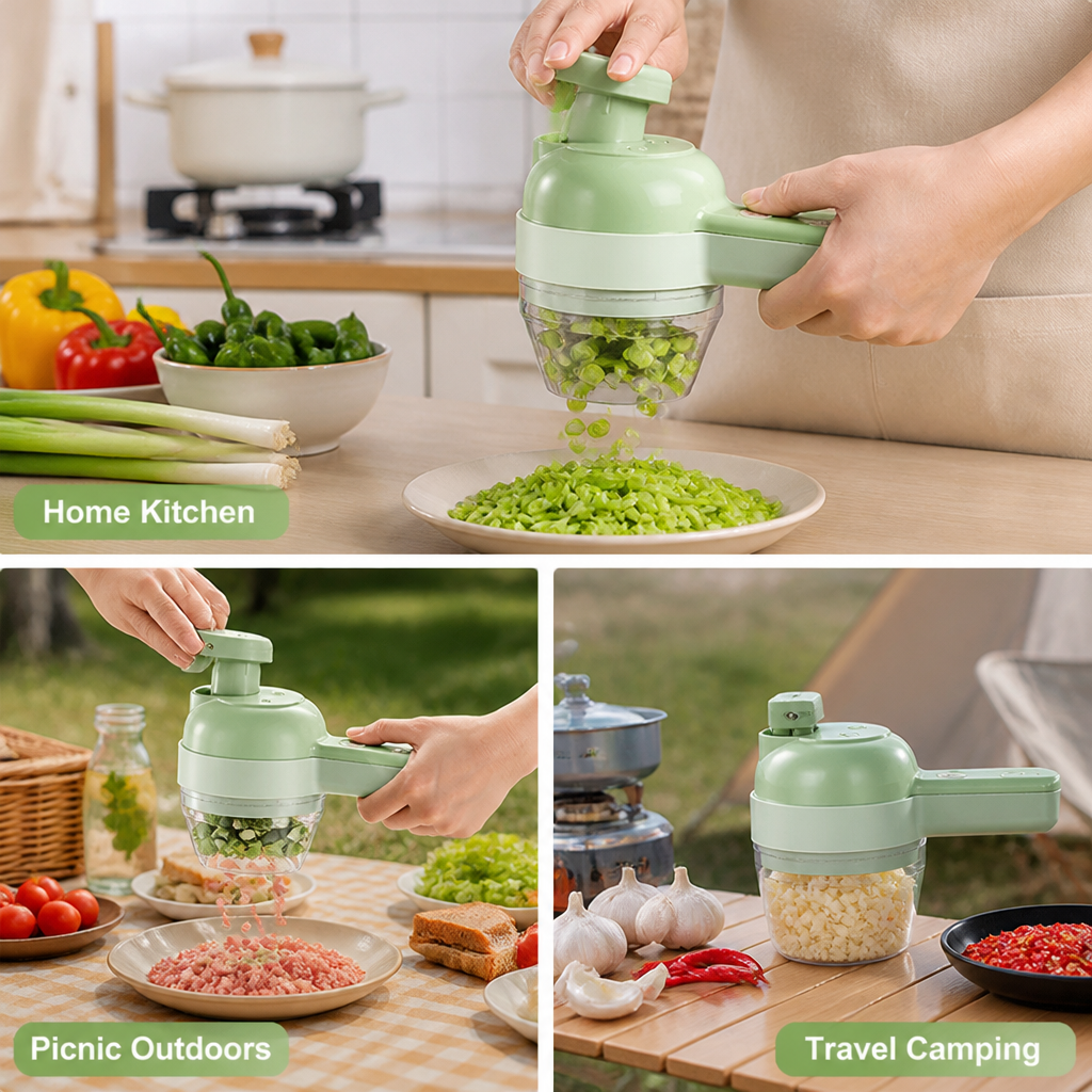 SwiftChop™ 5-in-1 Electric Cutter — Effortless Prep That Frees Your Time and Ignites Your Cooking Passion