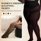 CozyCurve™ Fleece-Lined Shaping Tights — Stay Warm, Look Smooth, and Wear Your Favorite Outfits All Winter