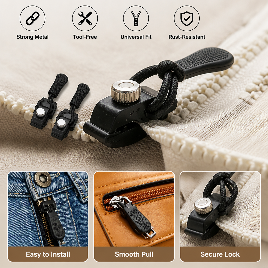 SwiftZip™ — Unlock Instant Freedom from Stuck, Broken Zippers Every Time