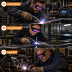 ArcEase™ auto-darkening glasses — Stay focused on every detail, not the glare