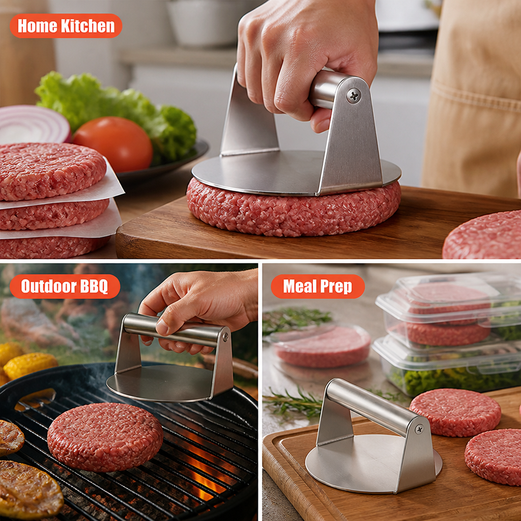 The GrillCraft Pro™ — Perfect Patties that Turn Every Meal into a Celebration