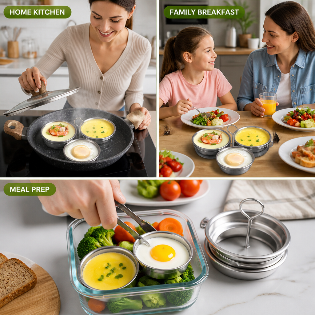 VitalSavor™ Egg Steamer — Effortless, Stunning Eggs That Make Every Meal Shine (Set of 3)