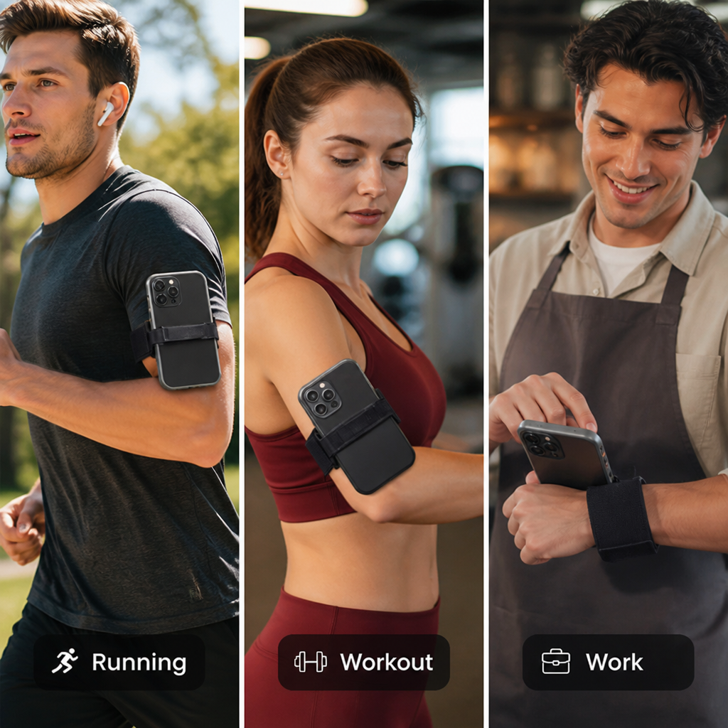 FlexHalo™ 360° Rotatable Phone Holder — Stay Unshakably Connected and Hands-Free All Day Long
