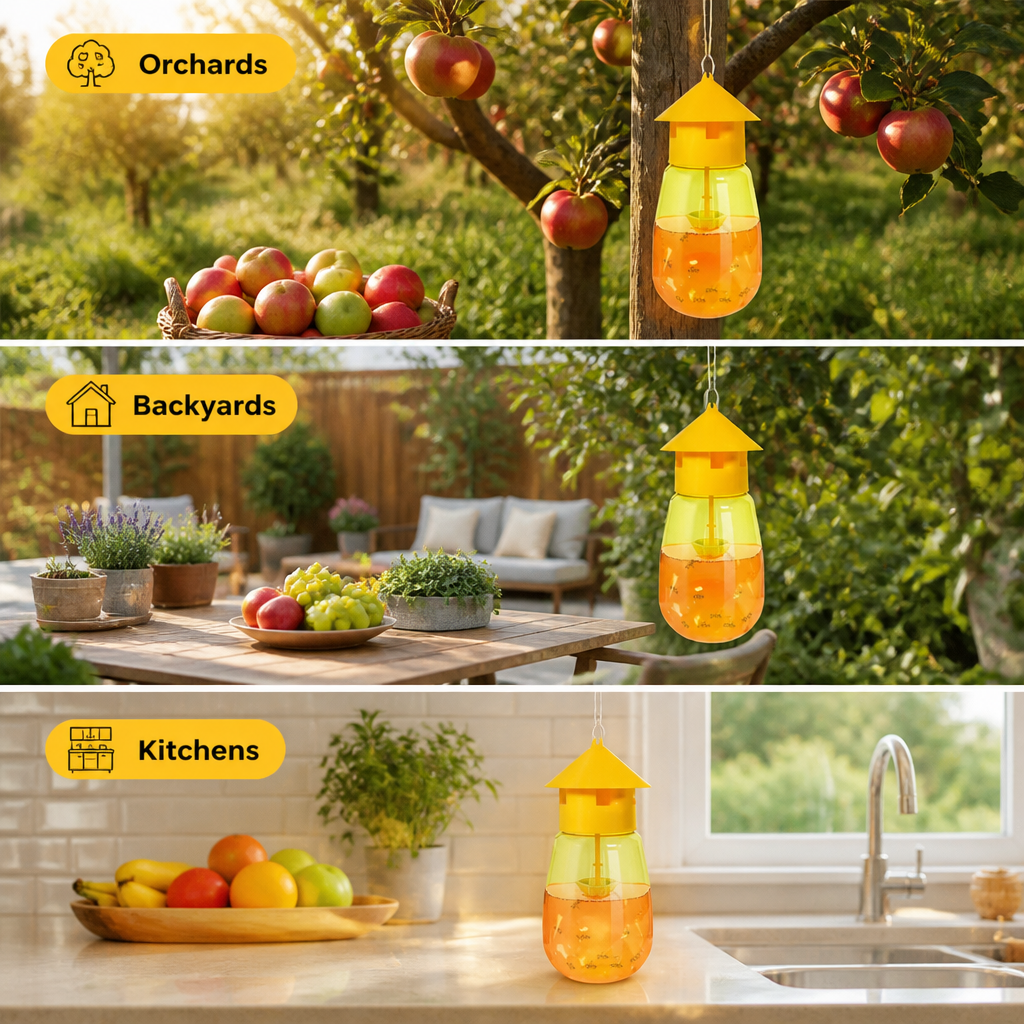 VitaGuard™ — Take Back Your Harvest with Silent, Chemical-Free Fruit Fly Defense