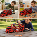 TurboTrail™ Racer & Hauler — Ignite Your Child’s Imagination with Nonstop Racing Thrills and Perfectly Organized Play