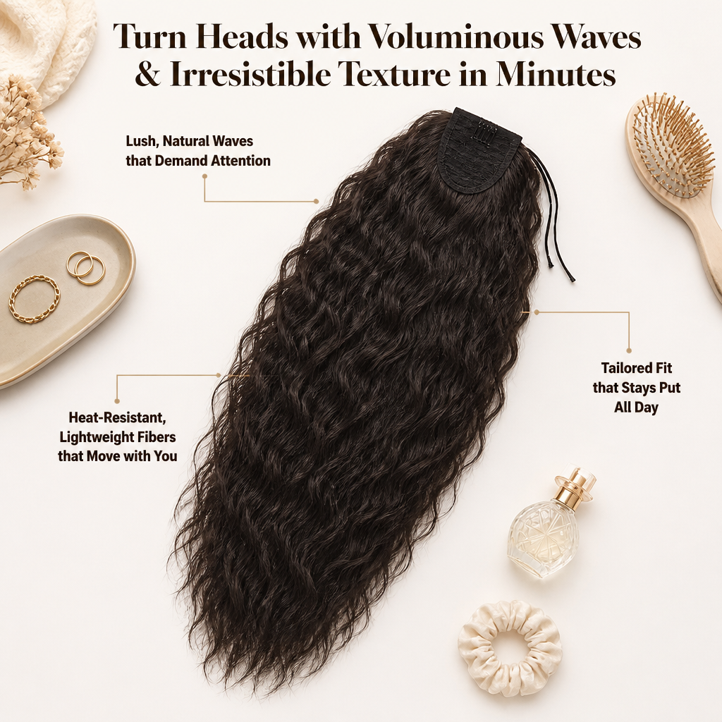 LuxeCurl™ — Instant, Head-Turning Volume That Feels Like Your Own Hair