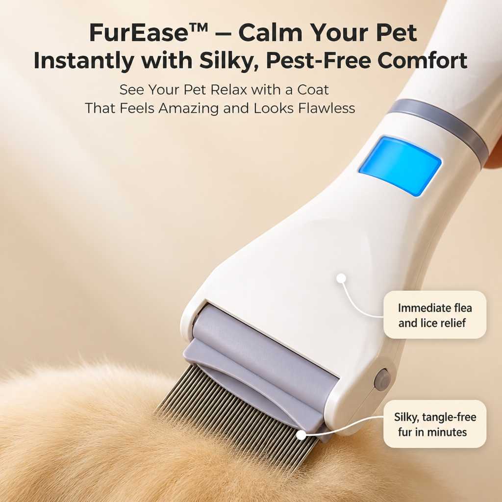 FurEase™ — Calm Your Pet Instantly with Silky, Pest-Free Comfort