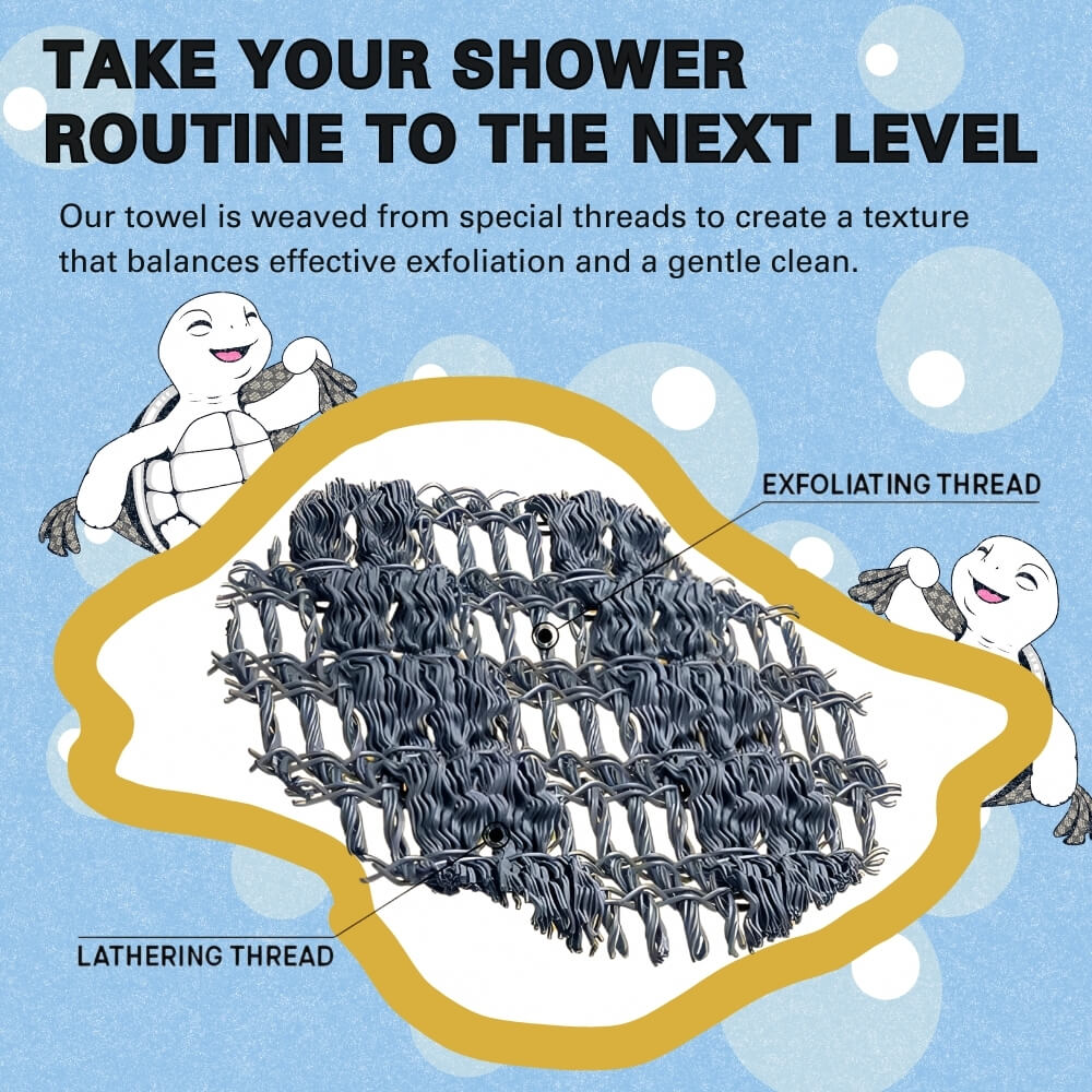 SilvaLuxe™ Exfoliating Shower Towel — Experience Silky, Radiant Skin That Boosts Your Confidence Every Day