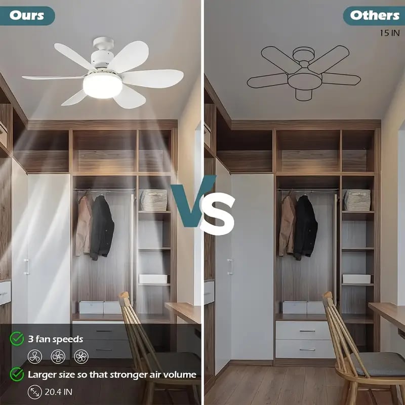 AeroLuma™ 40W LED Ceiling Fan Light — Instant Cool Comfort and Brilliant Glow, No Hassle Needed