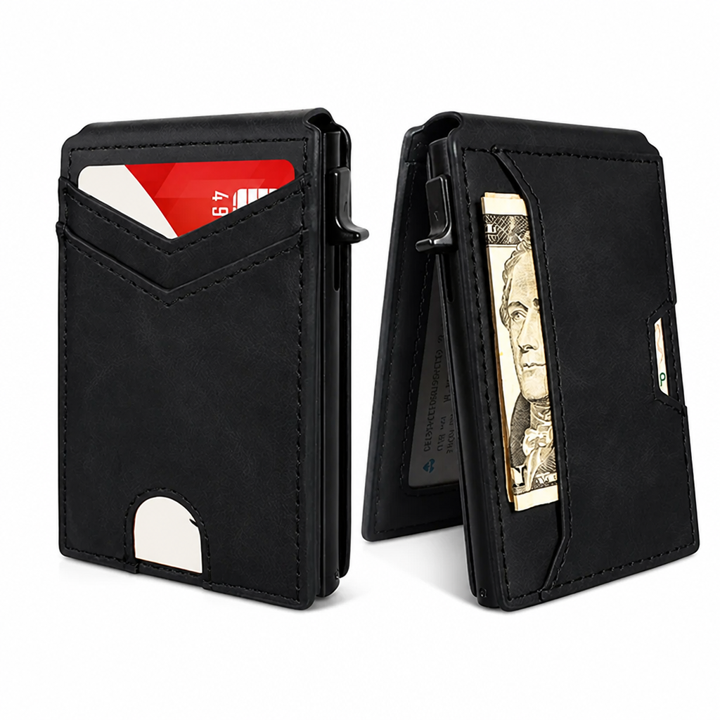 ZephyrGuard™ Slim RFID Wallet — Carry Confidence in a Sleek, Bulletproof Shield