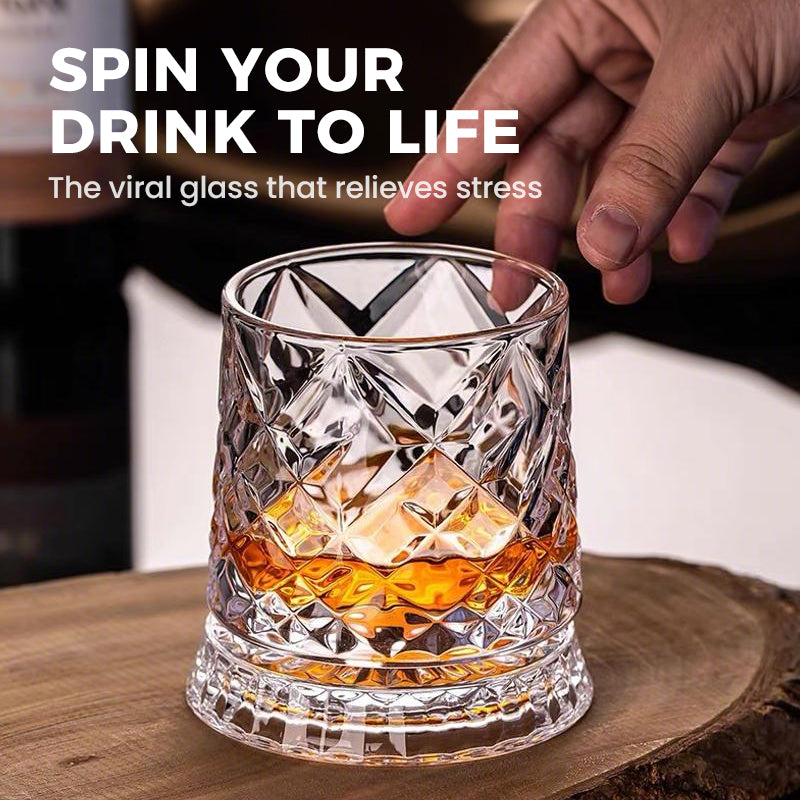 SipSpin™ — Transform Your Whiskey Into a Mesmerizing Moment of Relaxation and Style
