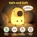 GlowNest™ Squishy Night Light — Squeeze Away Stress, Embrace Pure Evening Bliss