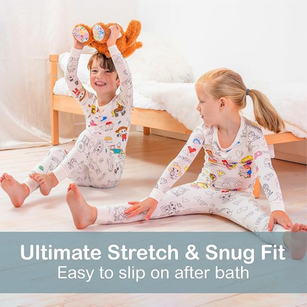 Colorful Canvas Pajamas™ — Unleash Your Child’s Imagination in Cozy, Mess-Free Comfort