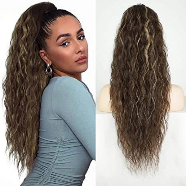 Synthetic Wave Ponytail™ — Turn Heads Instantly with Effortless, Bounce-Filled Volume